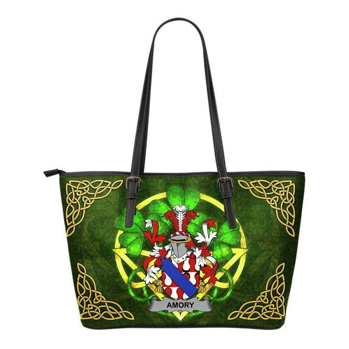 Irish Handbags, Amory Family Crest Handbags  Shamrock Tote Bag Small Size A7