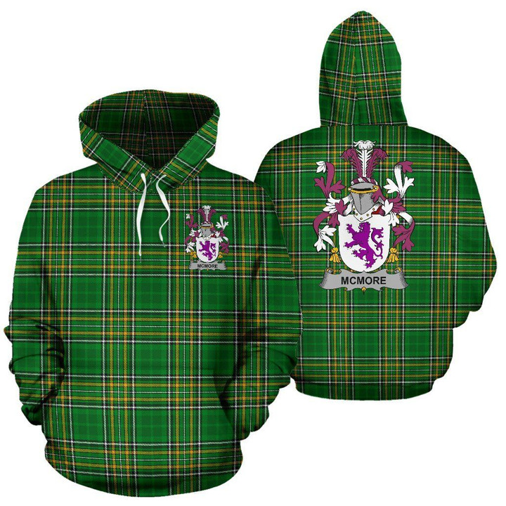 McMore or More Ireland Hoodie Irish National Tartan (Pullover) | Women & Men | Over 1400 Crests