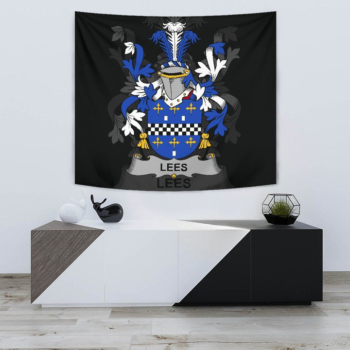 Lees or McAleese Ireland Tapestry - Irish Family Crest | Home Decor | Home Set