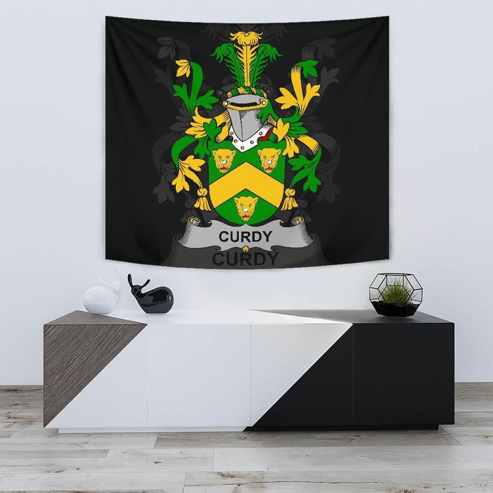 Curdy or McCurdy Ireland Tapestry - Irish Family Crest | Home Decor | Home Set