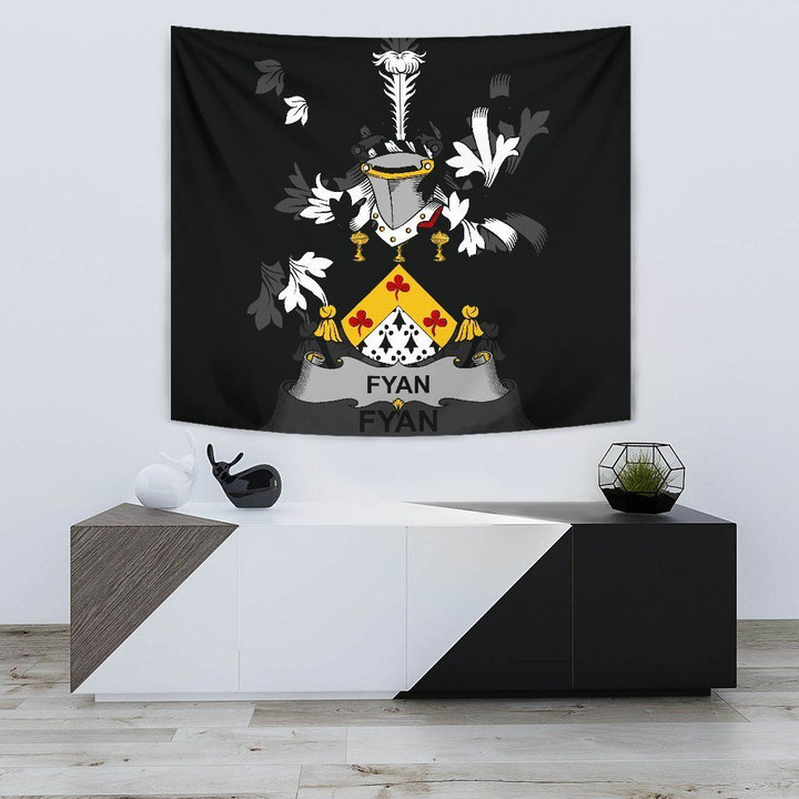 Fyan or Faghan Ireland Tapestry - Irish Family Crest | Home Decor | Home Set