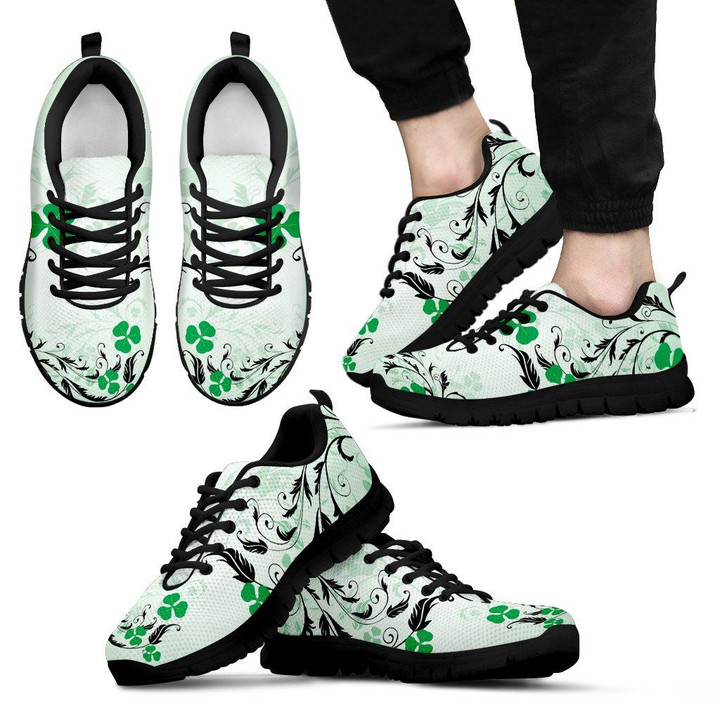 Irish Shamrock Floral (Men'/Women's) Men's / Women's Sneakers (Shoes) NN8  Lace-up closure for a snug fit. Lightweight construction with breathable mesh fabric for maximum comfort and performance. High quality EVA sole for traction and exceptional durability. Let this Irish Shamrock Floral Men's / Women's Sneakers (Shoes)draw your style. Click "ADD TO CART" to get yours. Free shipping worldwide.
