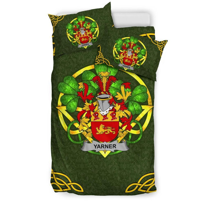 Yarner Ireland Bedding Set Celtic Shamrock (Duvet Cover) | Over 1400 Crests | Home Set | Home Decor