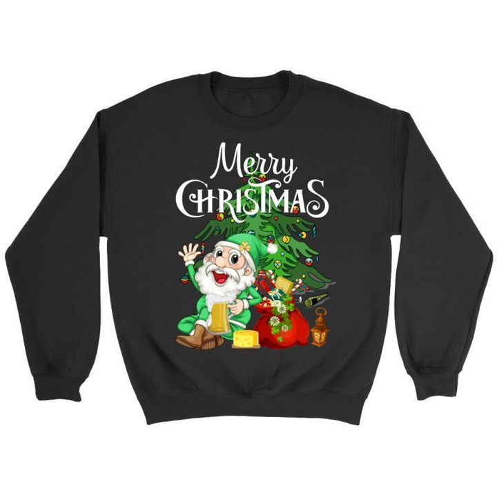 Ireland Christmas T- Shirt Ha3 Crewneck Sweatshirt / Black S T-Shirts