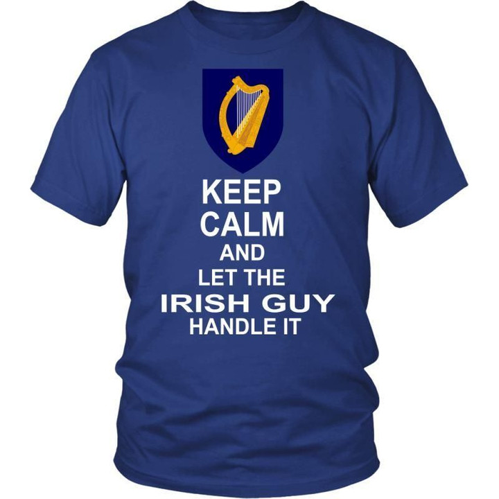 Keep Calm Irish Guy G5 District Unisex Shirt / Royal Blue S T-Shirts