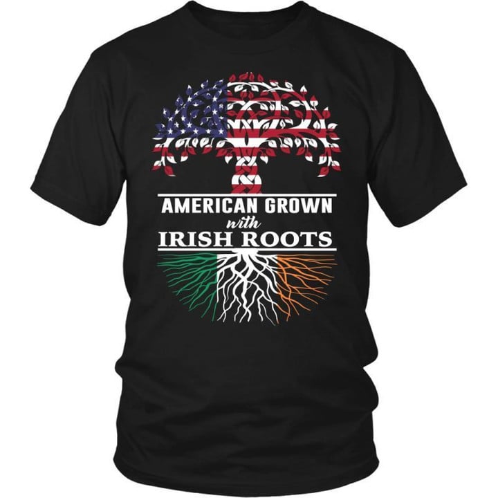 Irish Roots T-Shirt X1 District Unisex Shirt / Black S T-Shirts