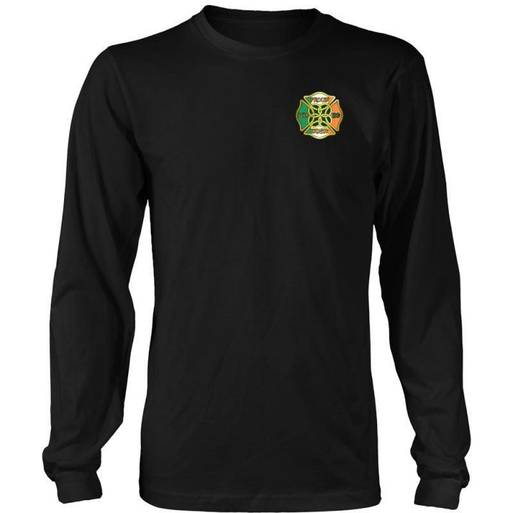 Proud To Be Irish T-Shirts G8 District Long Sleeve Shirt / Black S