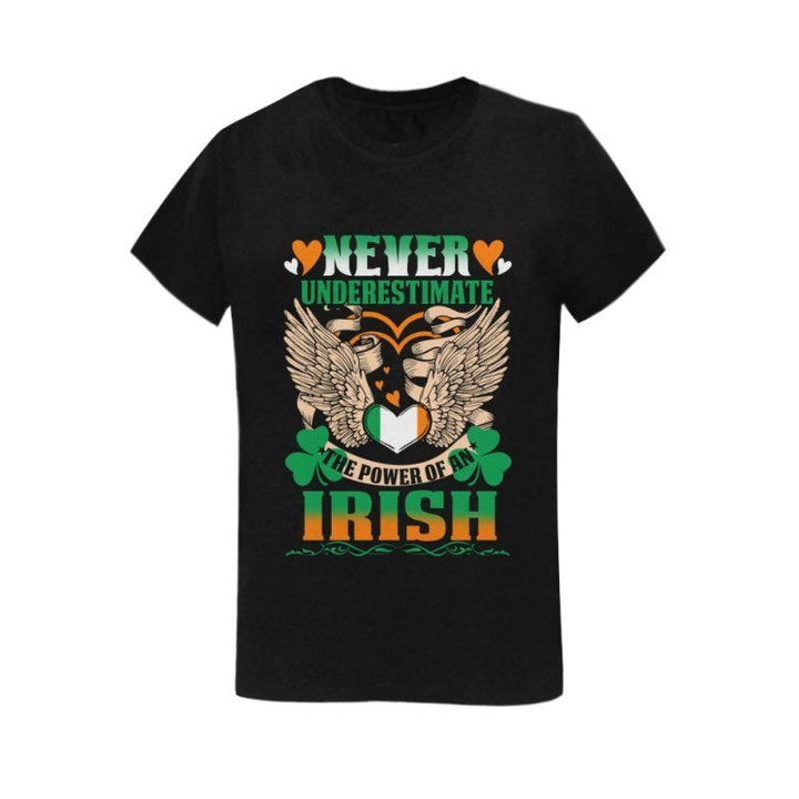 Irish T-Shirt H5 S / Black Sunny Womens T-Shirt(Usa Size) (Model T01) All Over Print T-Shirts