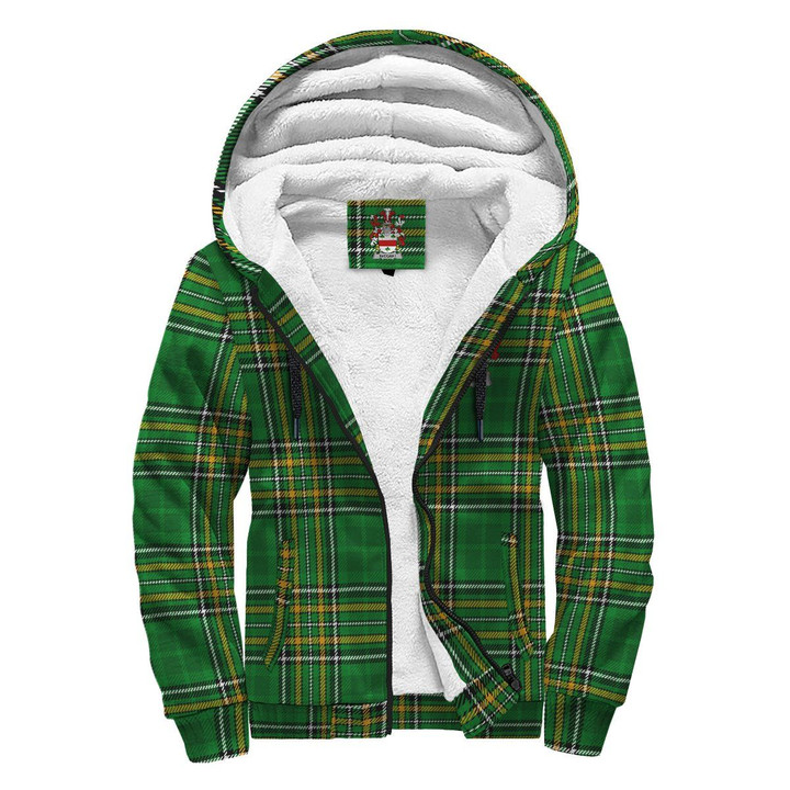 Taggart or McEntaggart Ireland Sherpa Hoodie Irish National Tartan | Over 1400 Crests | Clothing | Apparel
