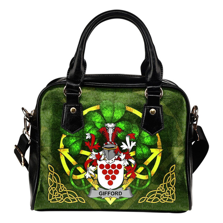 Gifford Ireland Shoulder HandBag Celtic Shamrock | Over 1400 Crests | Bags | Premium Quality