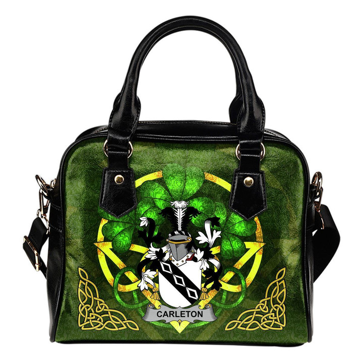 Carleton Ireland Shoulder HandBag Celtic Shamrock | Over 1400 Crests | Bags | Premium Quality