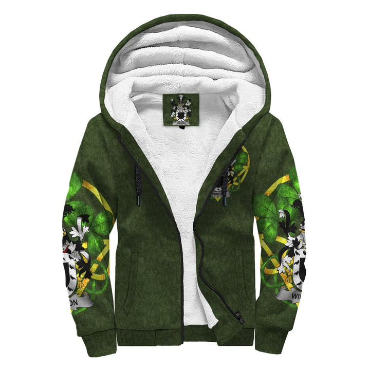Winton Ireland Sherpa Hoodie Celtic and Shamrock | Over 1400 Crests | Clothing | Apparel