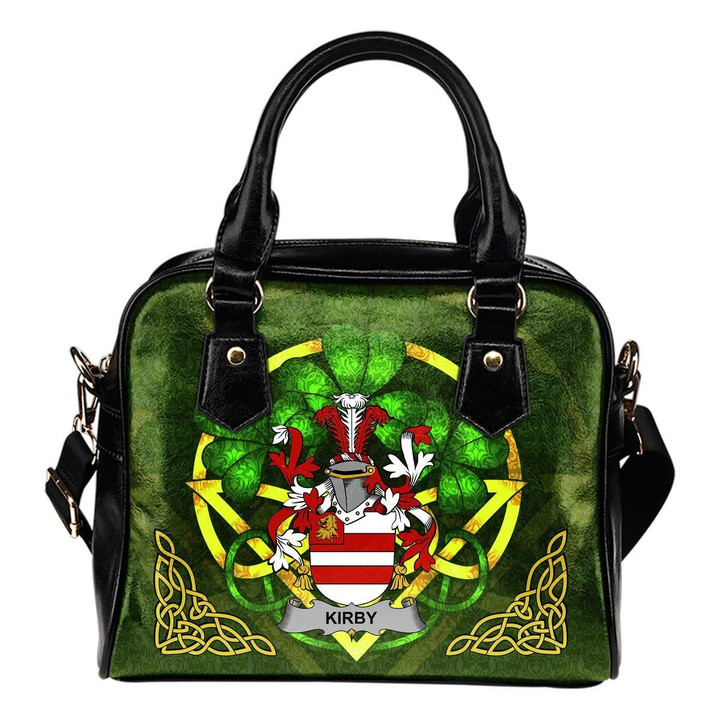Kirby or O'Kirby Ireland Shoulder HandBag Celtic Shamrock | Over 1400 Crests | Bags | Premium Quality