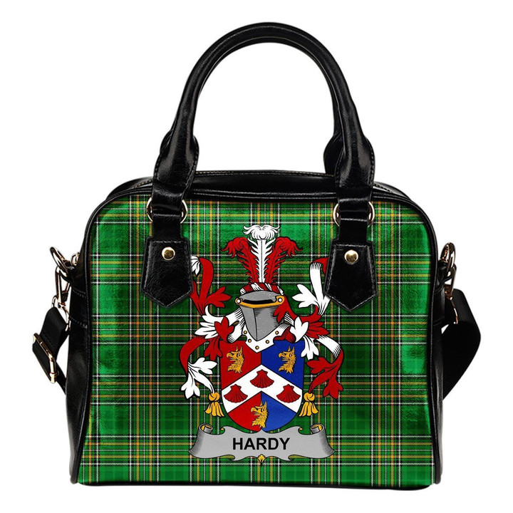 Hardy Ireland Shoulder Handbag Irish National Tartan  | Over 1400 Crests | Bags | Water-Resistant PU leather