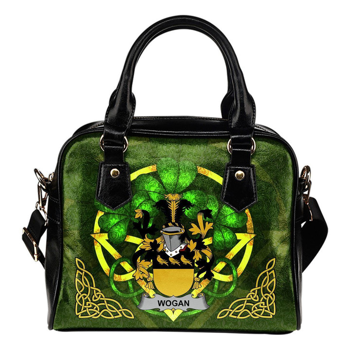 Wogan Ireland Shoulder HandBag Celtic Shamrock | Over 1400 Crests | Bags | Premium Quality