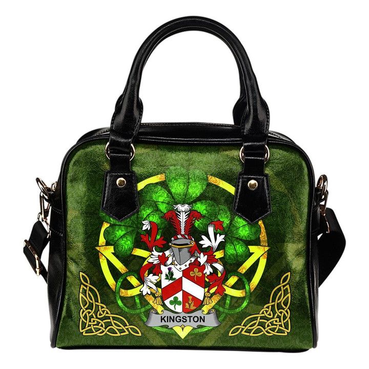 Kingston Ireland Shoulder HandBag Celtic Shamrock | Over 1400 Crests | Bags | Premium Quality