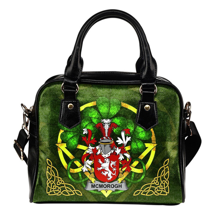 McMorogh or McMorrow Ireland Shoulder HandBag Celtic Shamrock | Over 1400 Crests | Bags | Premium Quality