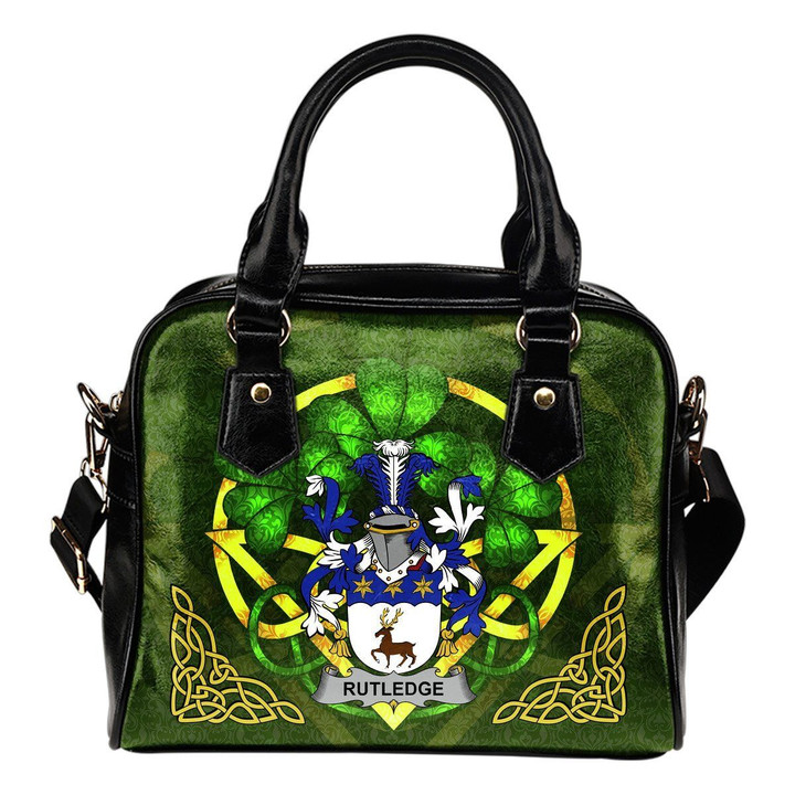 Rutledge Ireland Shoulder HandBag Celtic Shamrock | Over 1400 Crests | Bags | Premium Quality