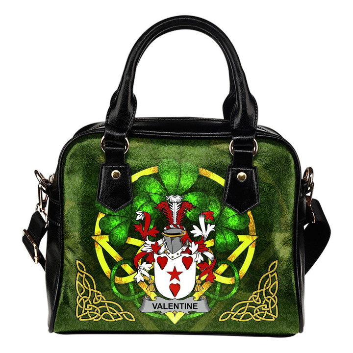 Valentine Ireland Shoulder HandBag Celtic Shamrock | Over 1400 Crests | Bags | Premium Quality