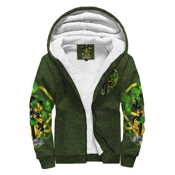 Langford Ireland Sherpa Hoodie Celtic and Shamrock | Over 1400 Crests | Clothing | Apparel