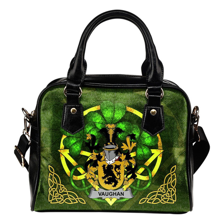Vaughan Ireland Shoulder HandBag Celtic Shamrock | Over 1400 Crests | Bags | Premium Quality