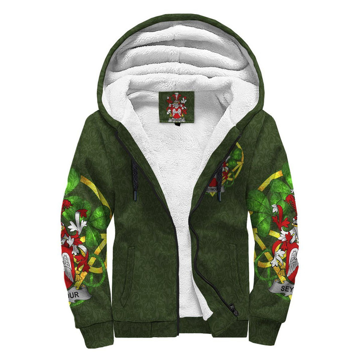 Seymour Ireland Sherpa Hoodie Celtic and Shamrock | Over 1400 Crests | Clothing | Apparel