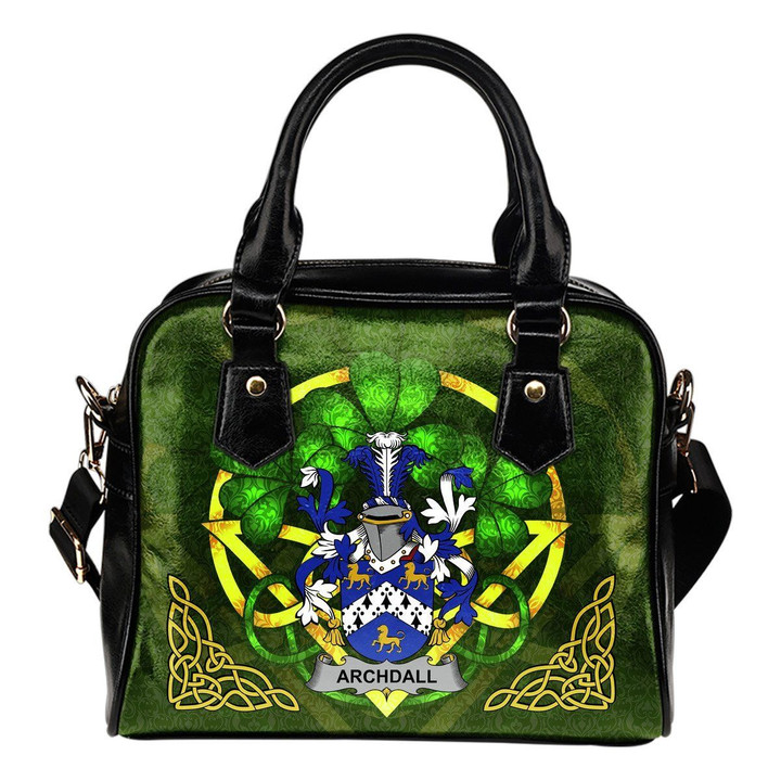 Archdall Ireland Shoulder HandBag Celtic Shamrock | Over 1400 Crests | Bags | Premium Quality