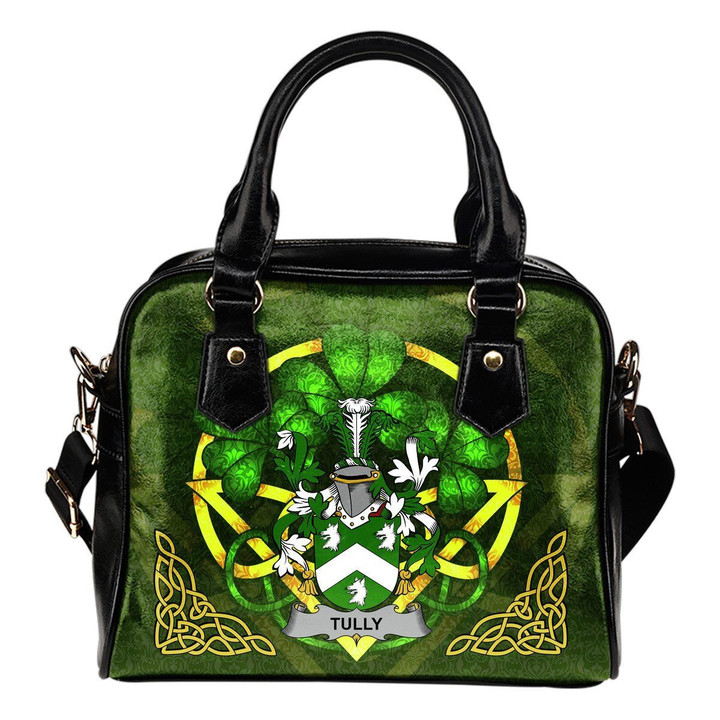 Tuly or McAtilla Ireland Shoulder HandBag Celtic Shamrock | Over 1400 Crests | Bags | Premium Quality