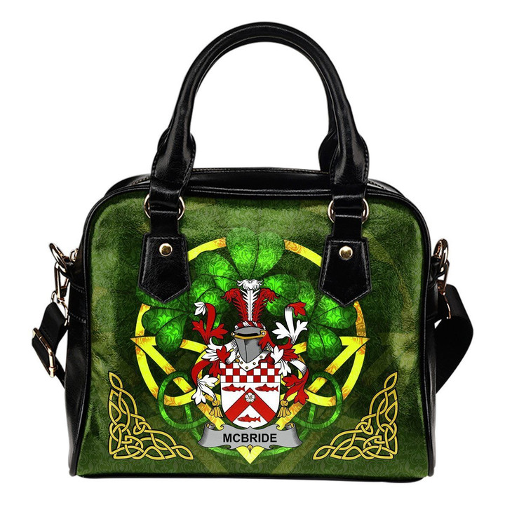 McBride or MacBride Ireland Shoulder HandBag Celtic Shamrock | Over 1400 Crests | Bags | Premium Quality