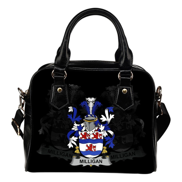 Milligan Ireland Shoulder Handbag - Irish Family Crest | Highest Quality Standard