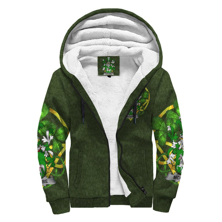 McGuire and Maguire Ireland Sherpa Hoodie Celtic and Shamrock | Over 1400 Crests | Clothing | Apparel