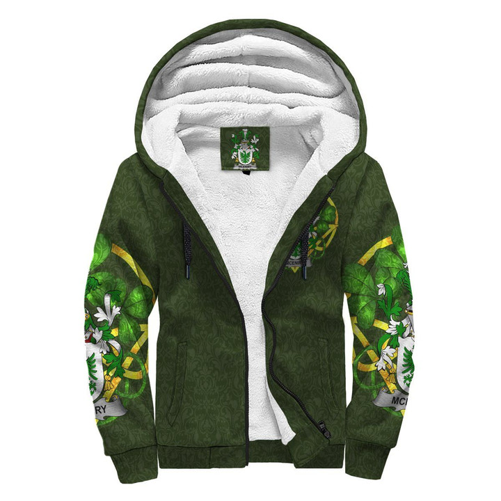 McEniry or McEnery Ireland Sherpa Hoodie Celtic and Shamrock | Over 1400 Crests | Clothing | Apparel