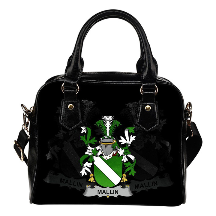 Mallin or O'Mallan Ireland Shoulder Handbag - Irish Family Crest | Highest Quality Standard