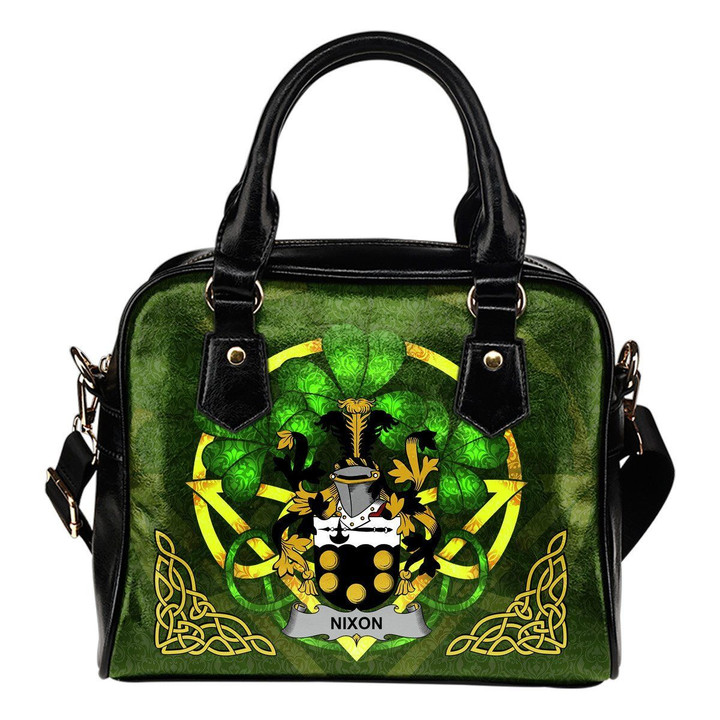 Nixon Ireland Shoulder HandBag Celtic Shamrock | Over 1400 Crests | Bags | Premium Quality