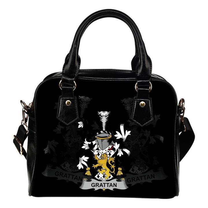 Grattan or McGrattan Ireland Shoulder Handbag - Irish Family Crest | Highest Quality Standard