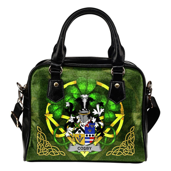 Cosby (Lord Sydney) Ireland Shoulder HandBag Celtic Shamrock | Over 1400 Crests | Bags | Premium Quality