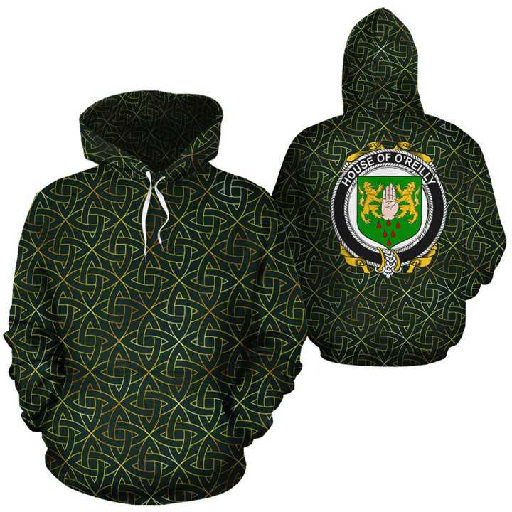 O'Reilly Family Crest Ireland Background Gold Symbol Hoodie