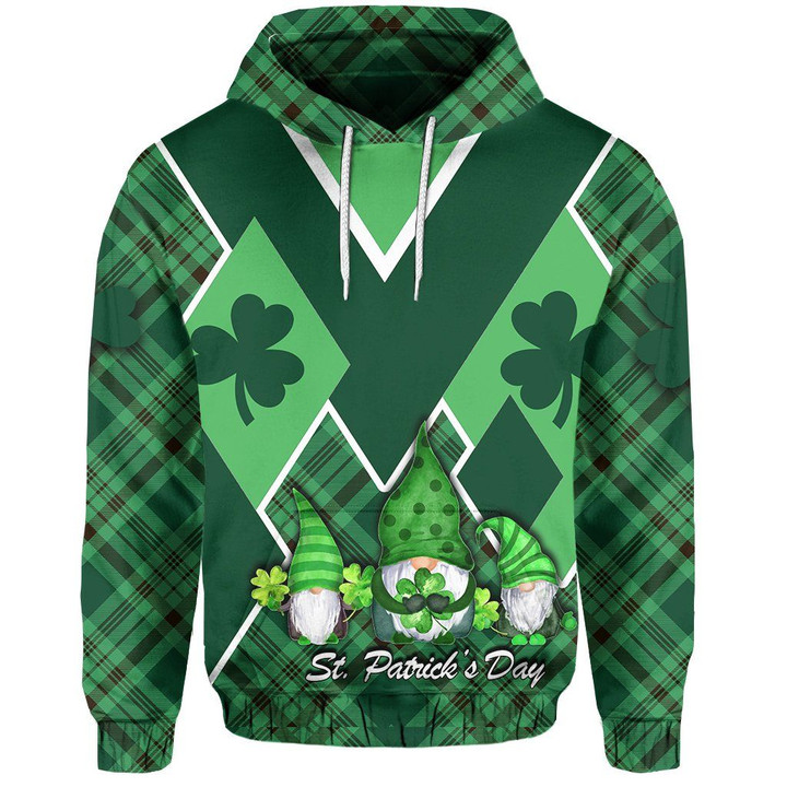 St. Patrick’s Day Ireland Gnome Hoodie Shamrock