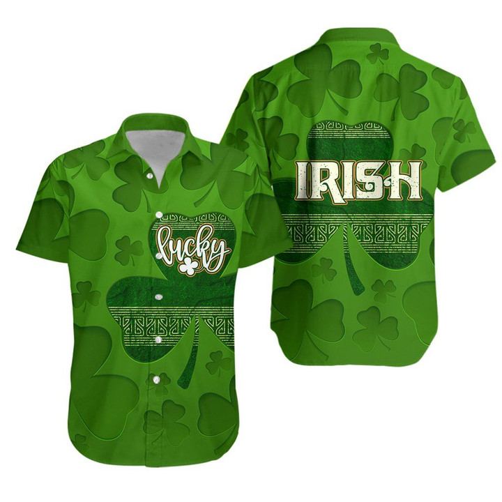 Irish Patrick's Day Hawaiian Shirt Lucky  | 1stIreland