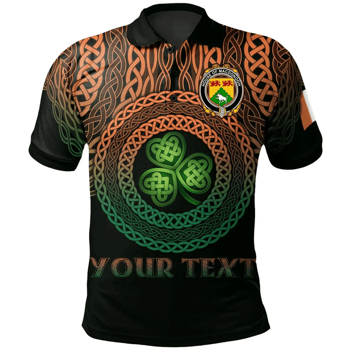 1stIreland Ireland Polo Shirt - House of MACDONOGH (Connacht) Irish Family Crest Polo Shirt - Celtic Pride A7 | 1stIreland.com