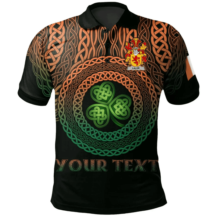 1stIreland Ireland Polo Shirt - Lalor or O'Lawlor Irish Family Crest Polo Shirt - Celtic Pride A7 | 1stIreland.com