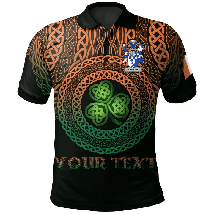 1stIreland Ireland Polo Shirt - Linaker Irish Family Crest Polo Shirt - Celtic Pride A7 | 1stIreland.com