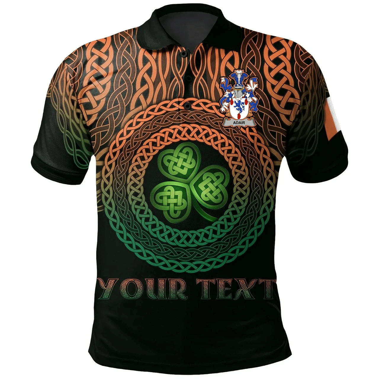 1stIreland Ireland Polo Shirt - Adair Irish Family Crest Polo Shirt - Celtic Pride A7 | 1stIreland.com