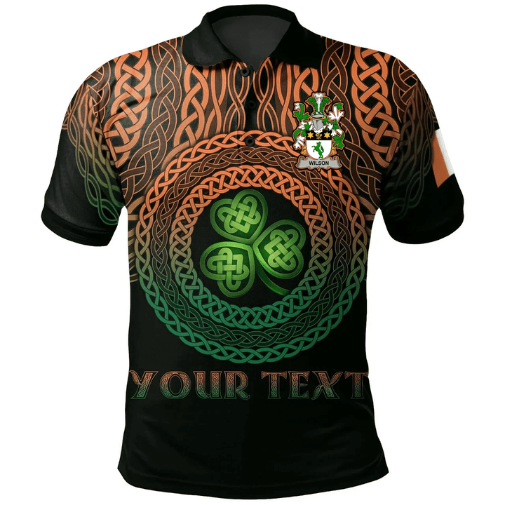 1stIreland Ireland Polo Shirt - Wilson Irish Family Crest Polo Shirt - Celtic Pride A7 | 1stIreland.com