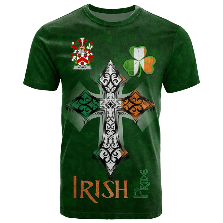 1stIreland Ireland T-Shirt - Agnew Irish Family Crest Ireland Pride A7 | 1stIreland.com