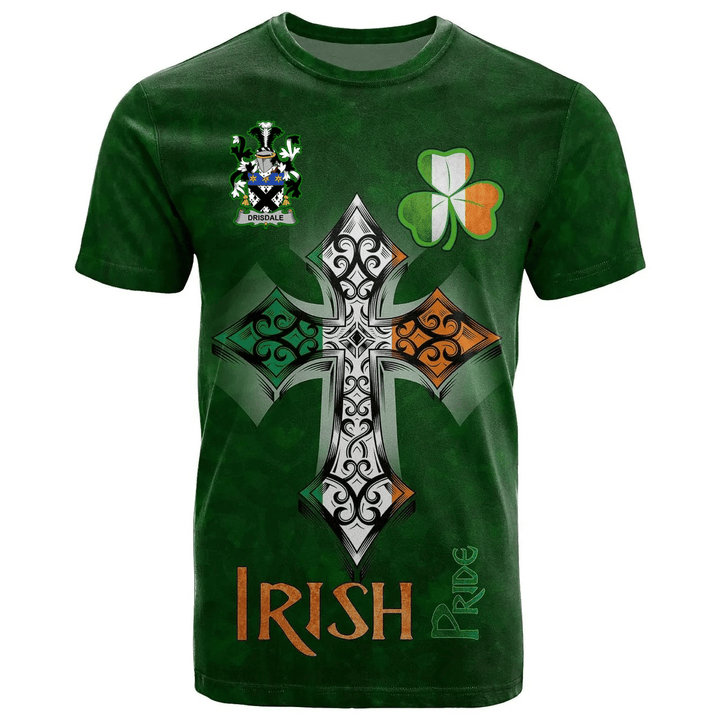 1stIreland Ireland T-Shirt - Drisdale Irish Family Crest Ireland Pride A7 | 1stIreland.com