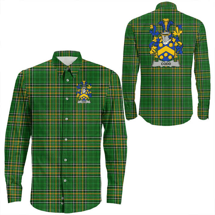 1stIreland Ireland Shirt - Codd Irish Crest Long Sleeve Button Shirt A7 | 1stIreland.com