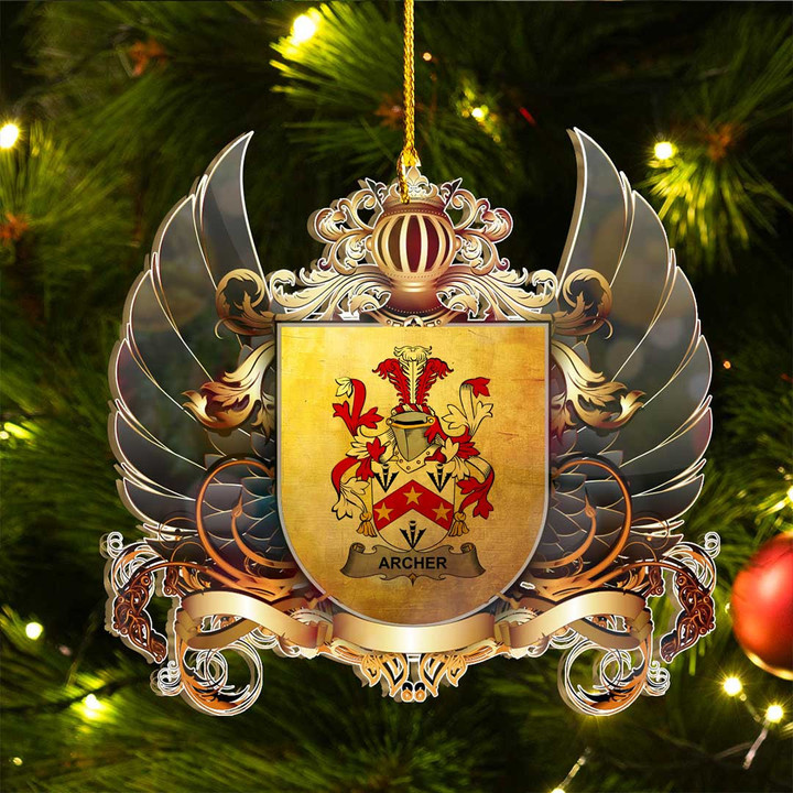1stIreland Ireland Ornament - Archer Irish Family Crest Christmas Ornament A7 | 1stIreland.com