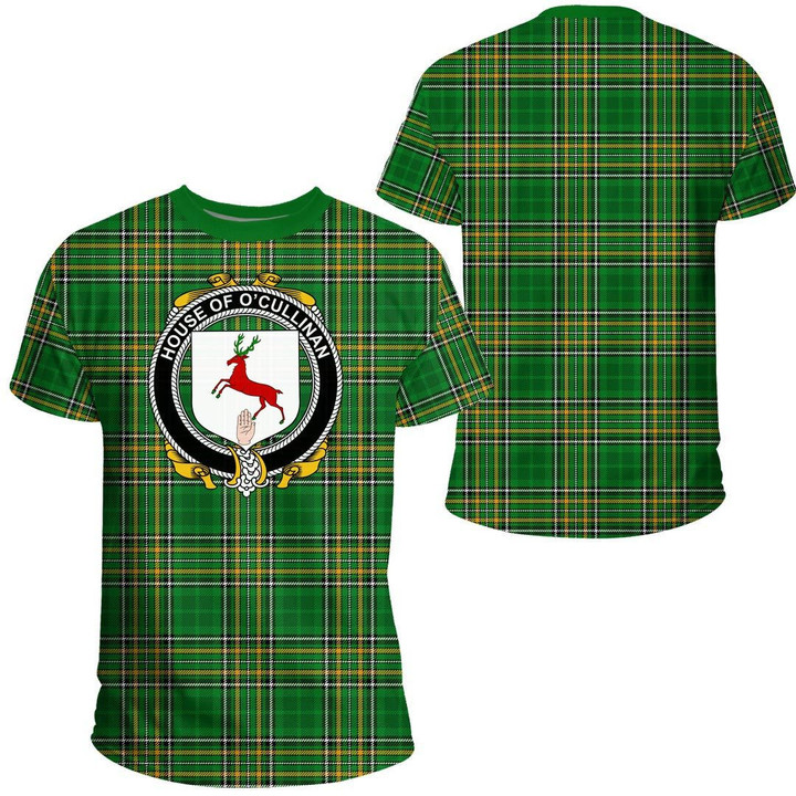 1stIreland Ireland Tee - House of O'CULLINAN Irish Family Crest T-Shirt Irish National Tartan (Version 2.0) A7 | 1stIreland.com
