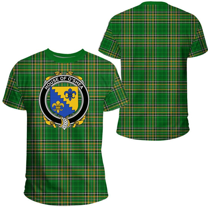 1stIreland Ireland Tee - House of O'SHEA Irish Family Crest T-Shirt Irish National Tartan (Version 2.0) A7 | 1stIreland.com